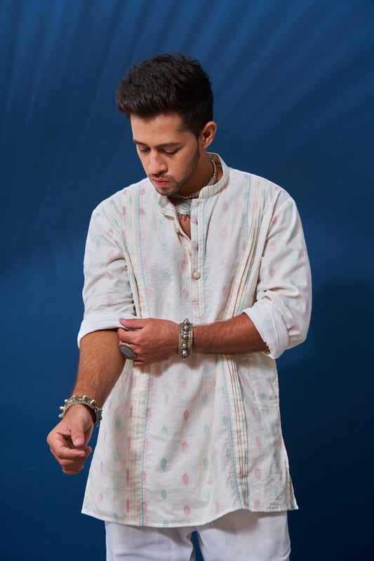 Fasal, Off-white short kurta - Top