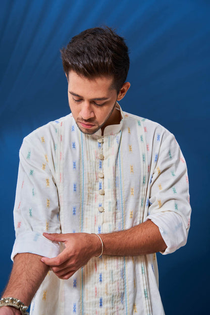 Vasant, Off-white long kurta - Top