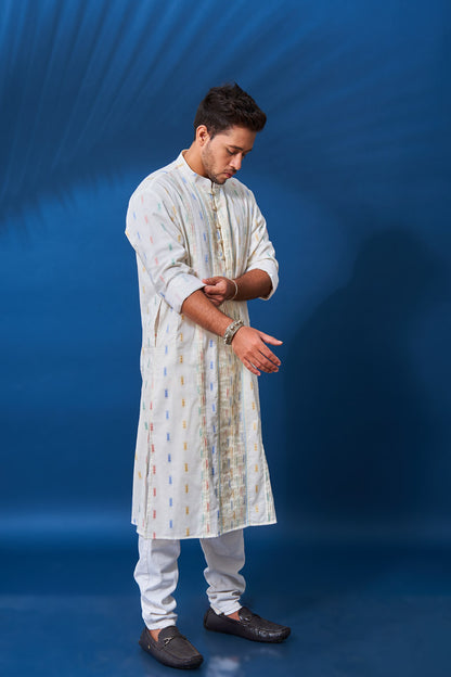 Vasant, Off-white long kurta